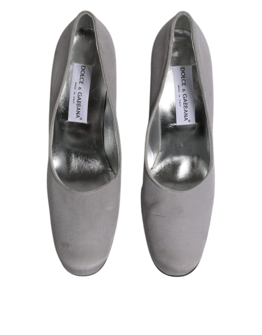 Dolce & Gabbana Gray Suede Leather High Heel Pumps Women's Shoes