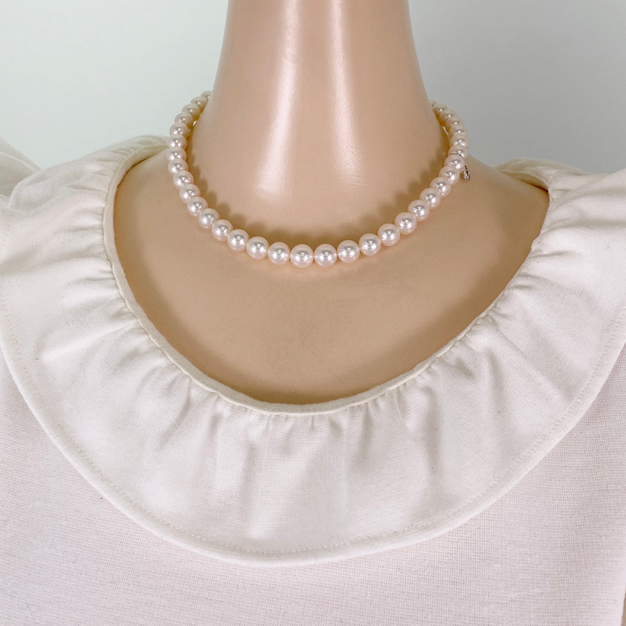 MIKIMOTO M charm Necklace