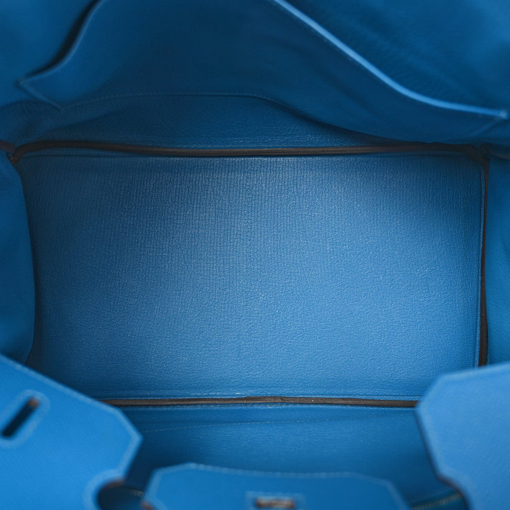 Epsom Birkin 35 Bleu Izmir