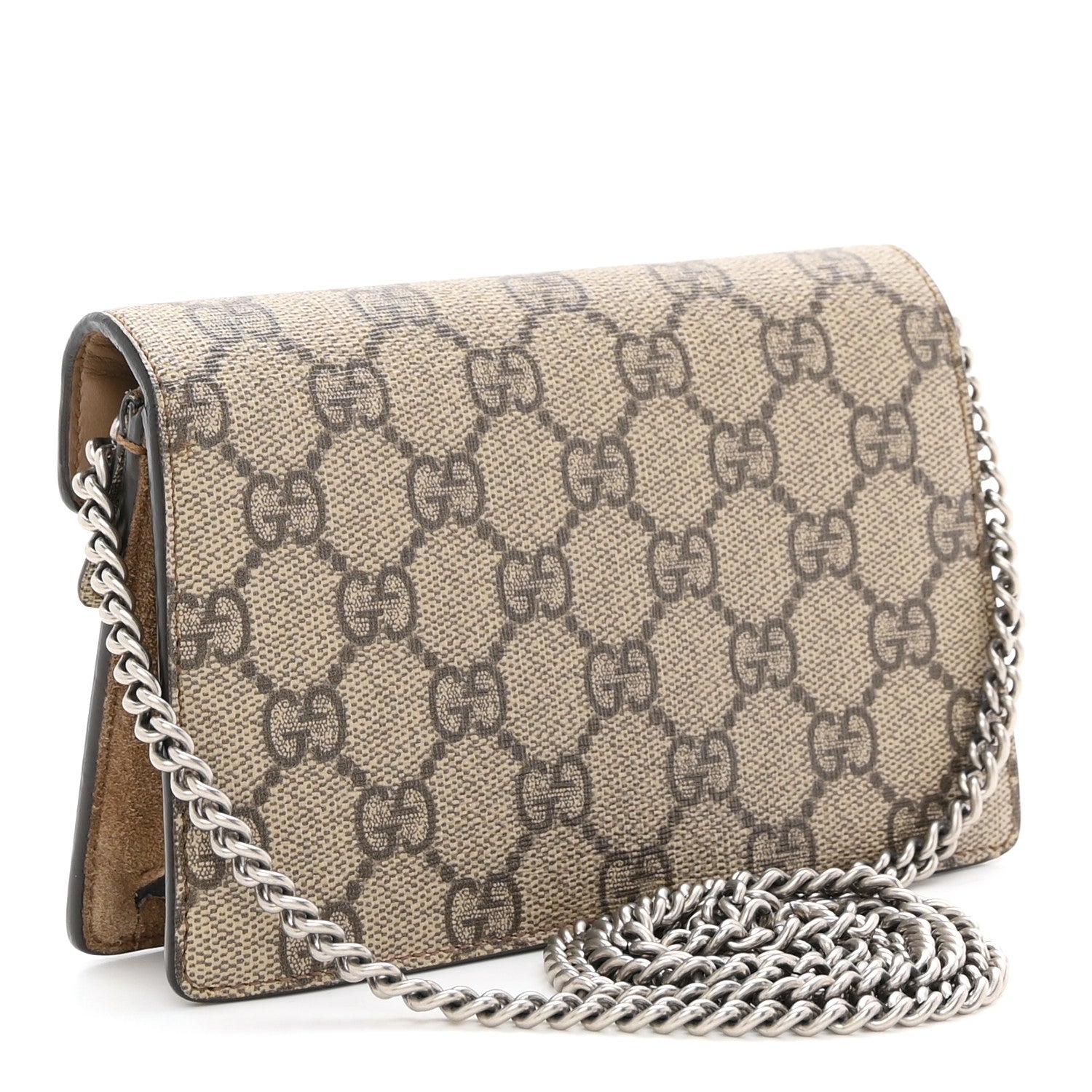 GG Supreme Monogram Super Mini Dionysus Shoulder Bag Taupe