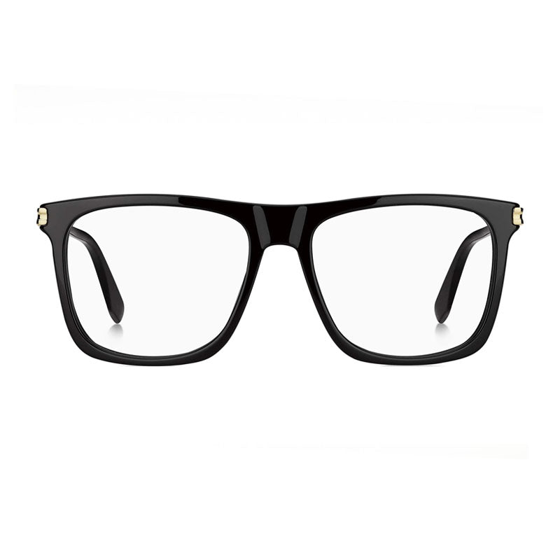 Marc Jacobs Eyeglasses Square Full Rim, Black Frame and Clear Demo Lenses Lens MARC546080700