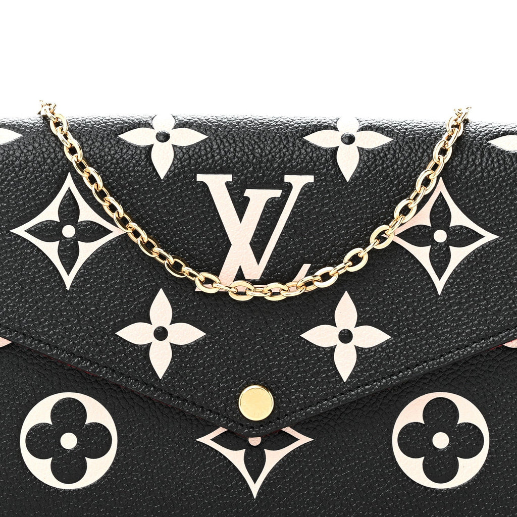 Empreinte Monogram Giant Felicie Pochette Black Beige
