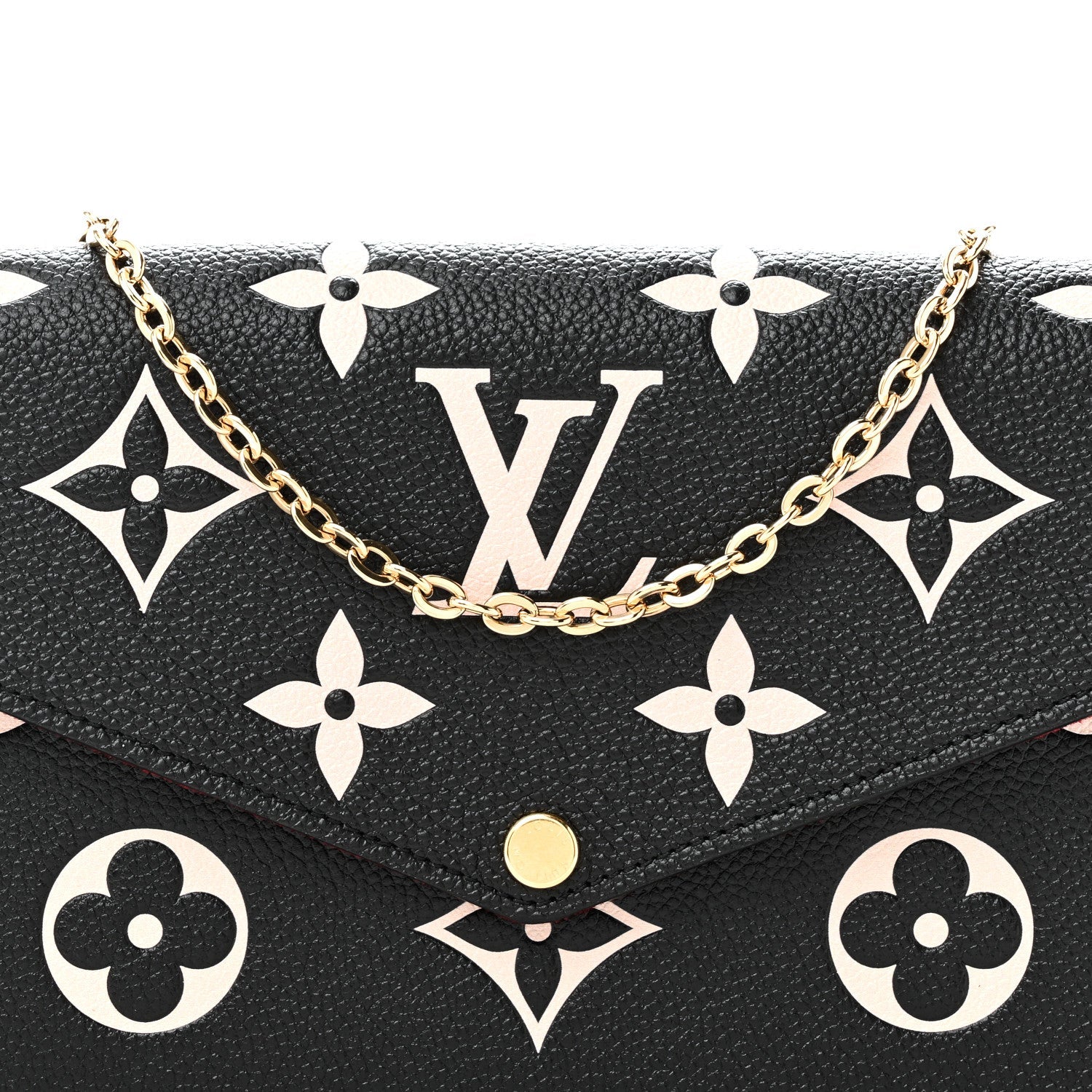 Empreinte Monogram Giant Felicie Pochette Black Beige