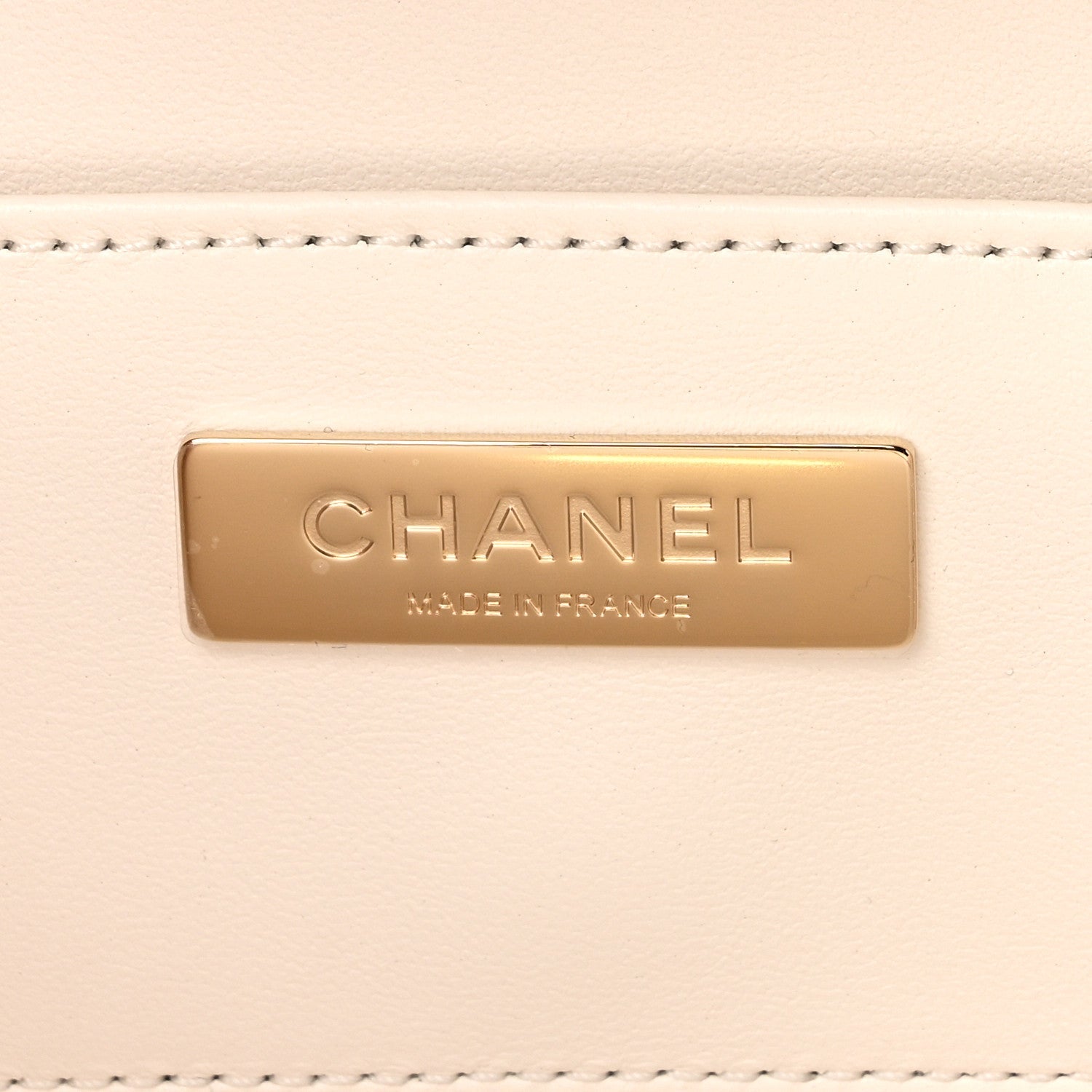 Lambskin Quilted Coco Click Bag White