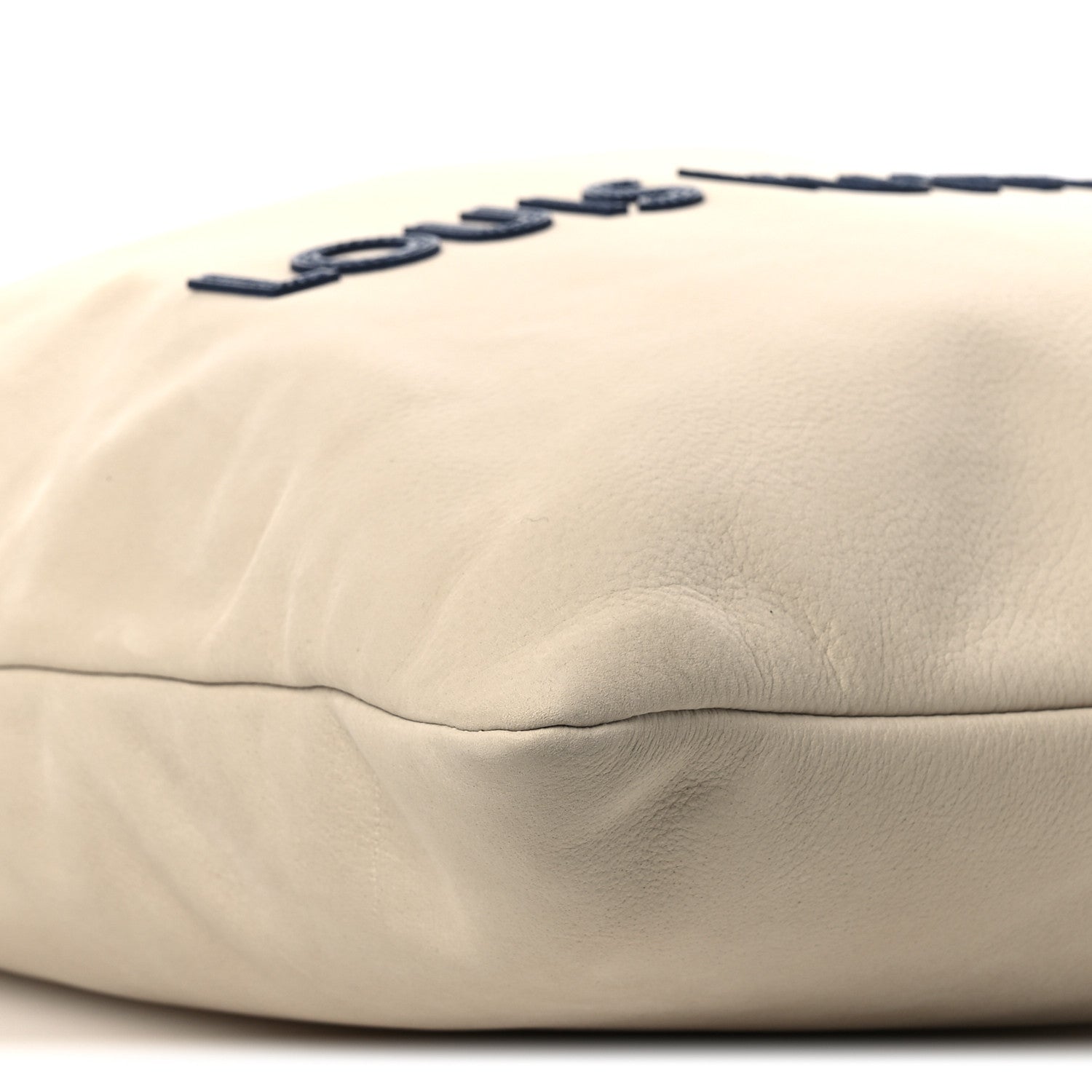 Nubuck Dust Bag Tote Ecru White
