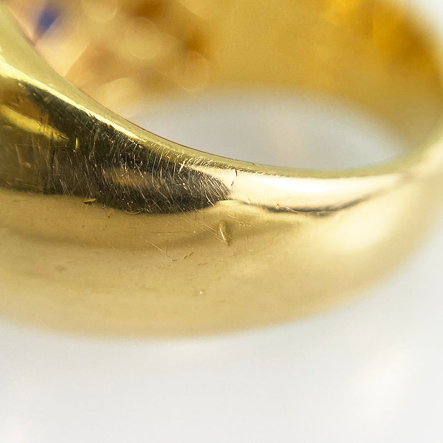 Ring Yellow gold Sapphire