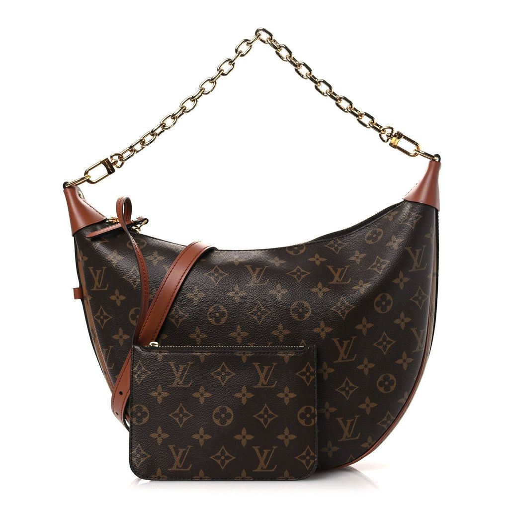 Reverse Monogram Loop Hobo