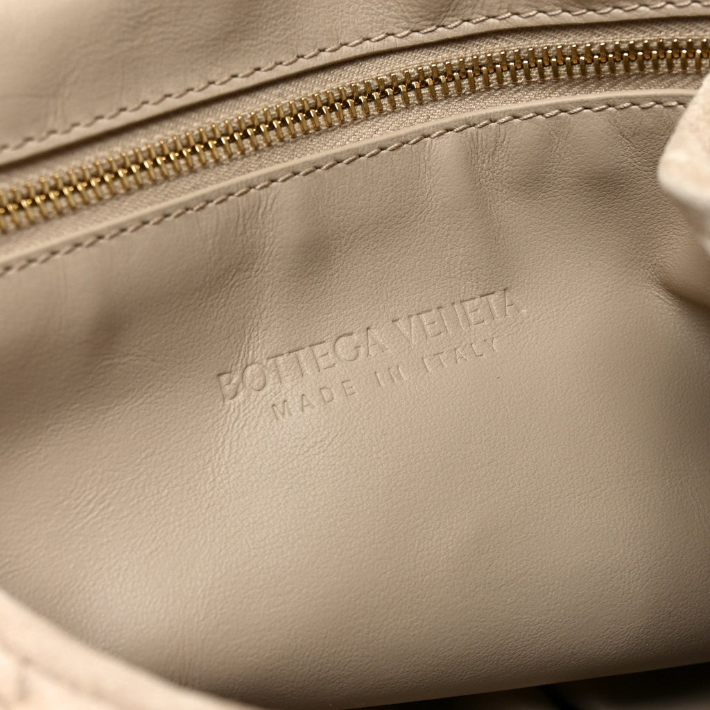 Suede Intrecciato Large Hop Ecru