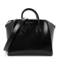 Shiny Lord Calfskin Medium Antigona Black