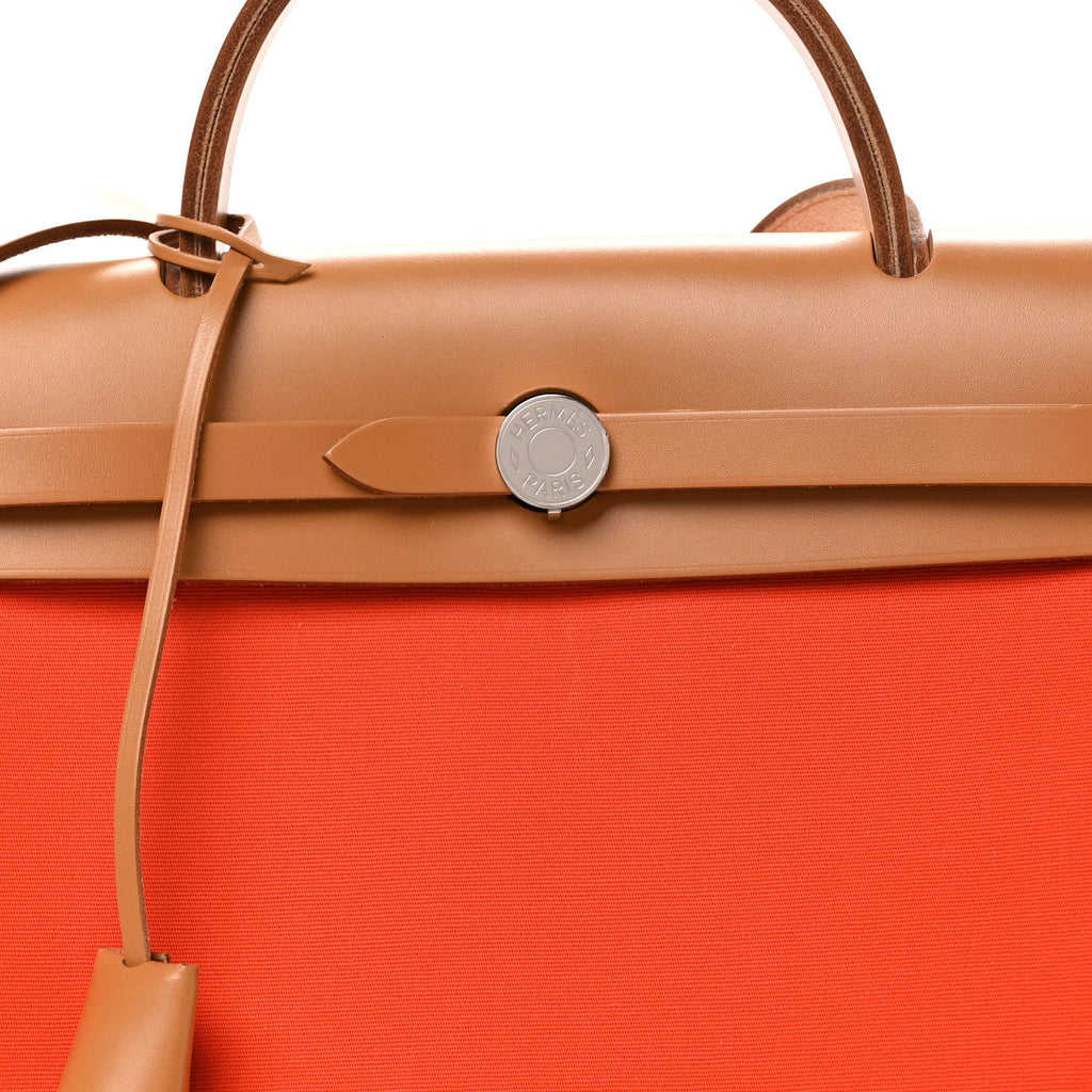 Vache Hunter Toile Herbag Zip Retourne 31 PM Orange Mecano Fauve