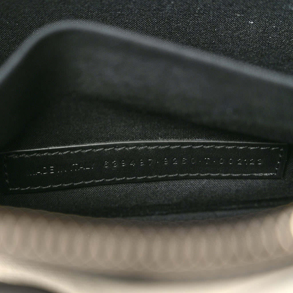 Cotton Canvas Pochette Crossbody Bag Black