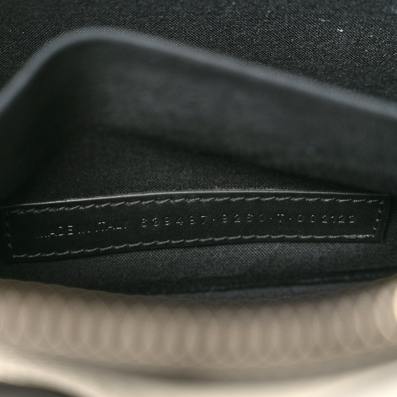 Cotton Canvas Pochette Crossbody Bag Black