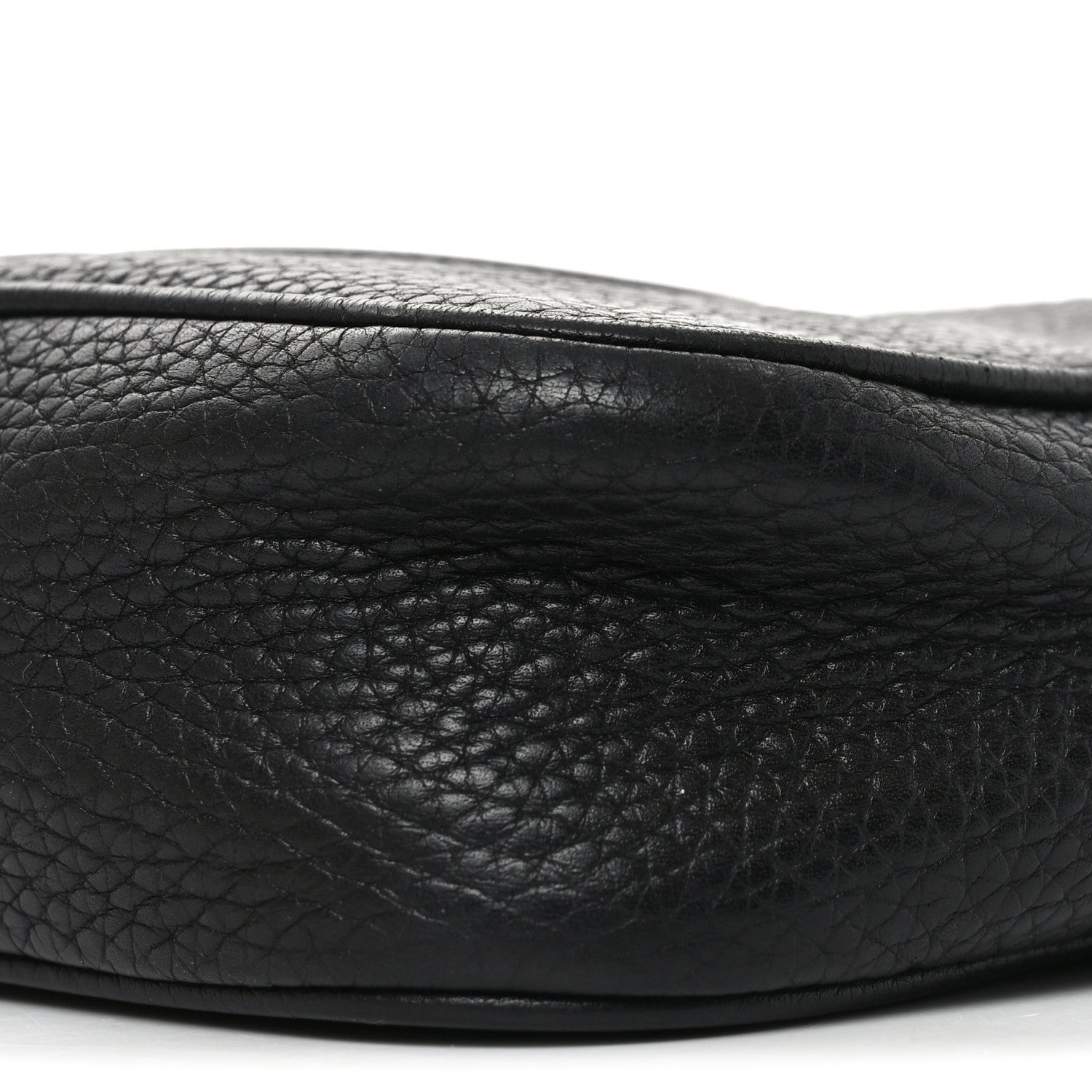 Pebbled Calfskin Mini Soho Disco Bag Black