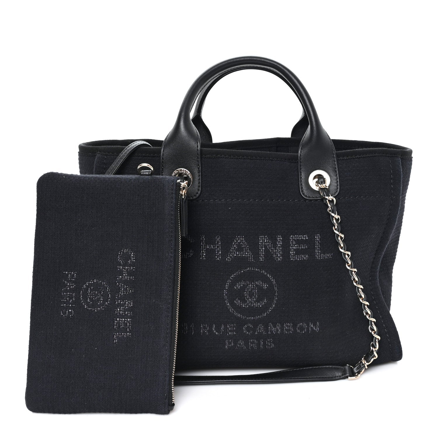 Mixed Fibers Small Deauville Tote Black