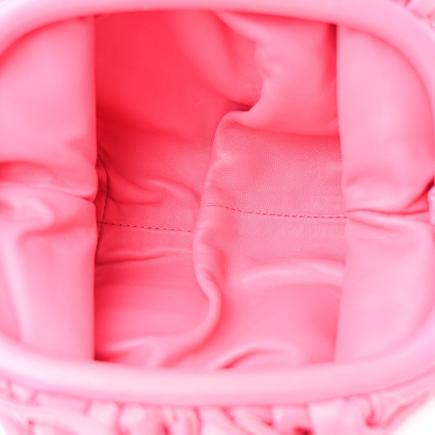 Nappa Intrecciato The Mini Pouch Rosa Shock