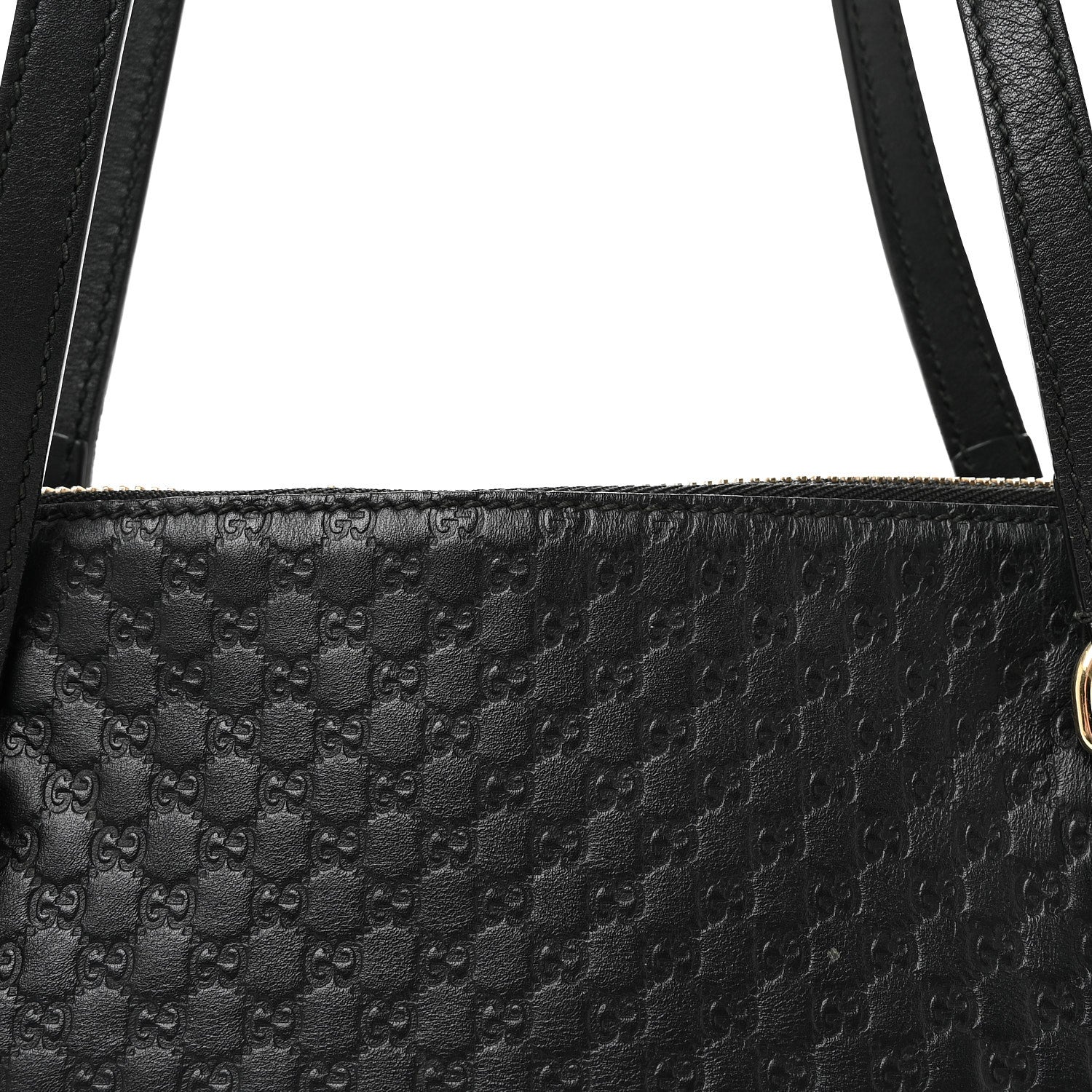 Soft Microguccissima Medium Bree Shoulder Bag Black