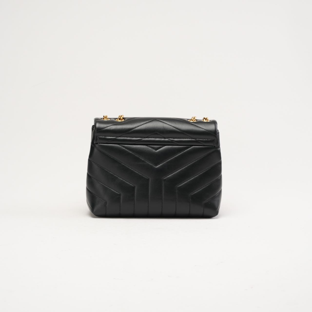 Saint Laurent Small LouLou Leather Black 2023