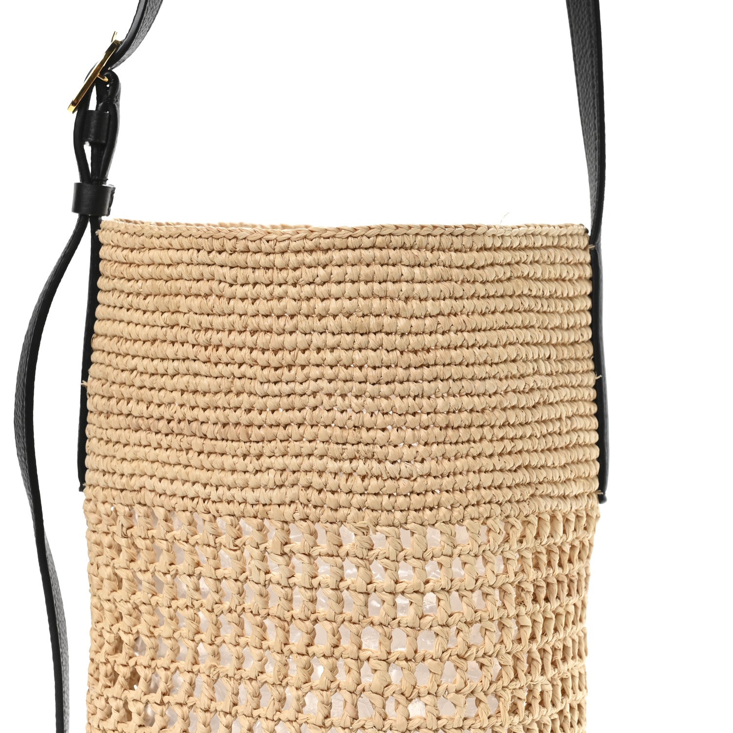 Raffia Small Billie Bucket Bag Natural