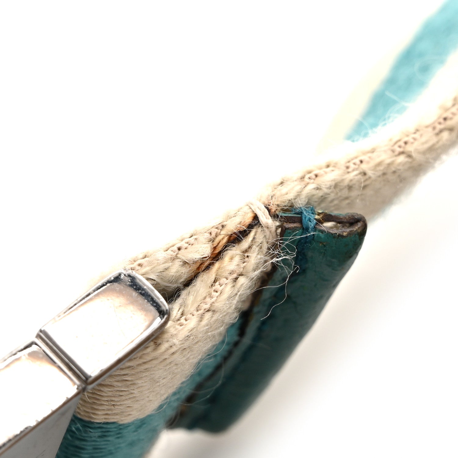 GG Monogram Web Double Pocket Belt Bag Turquoise