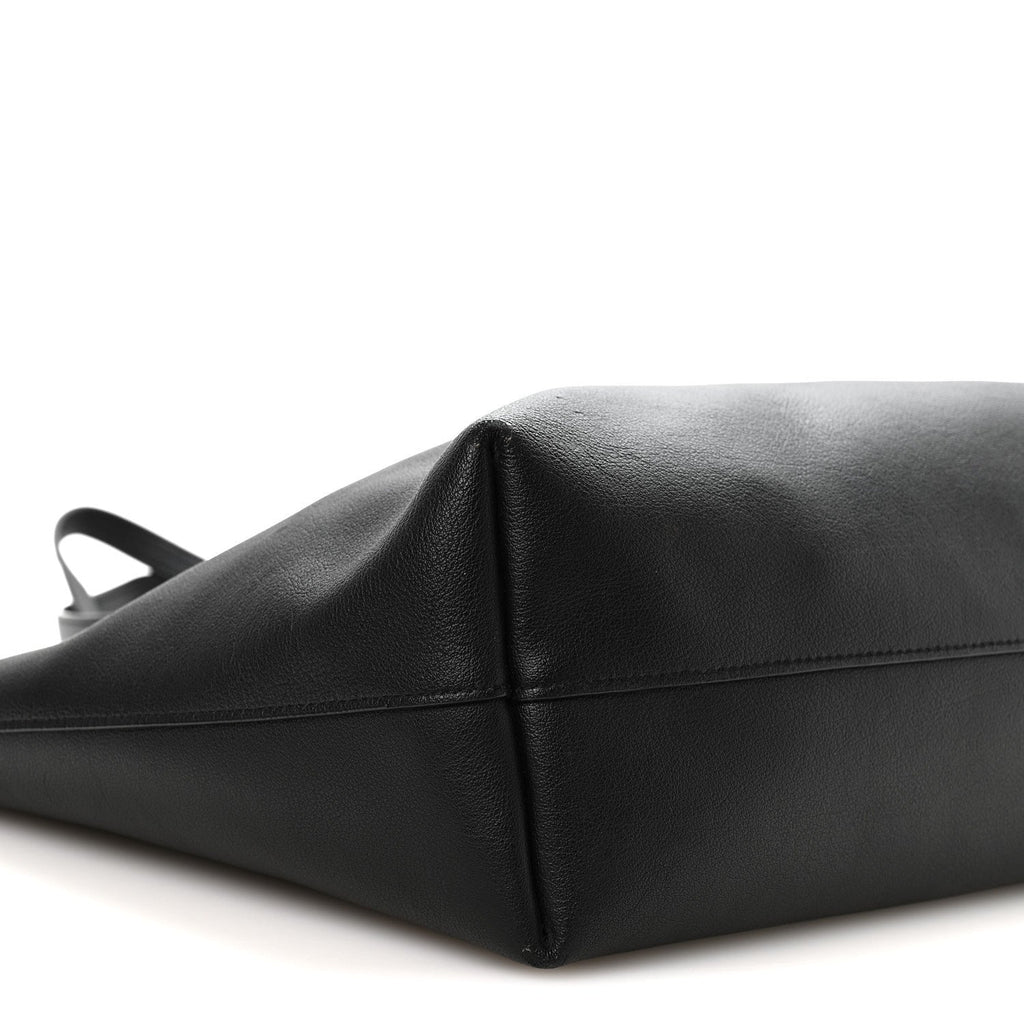Calfskin Large Shopping Tote Black