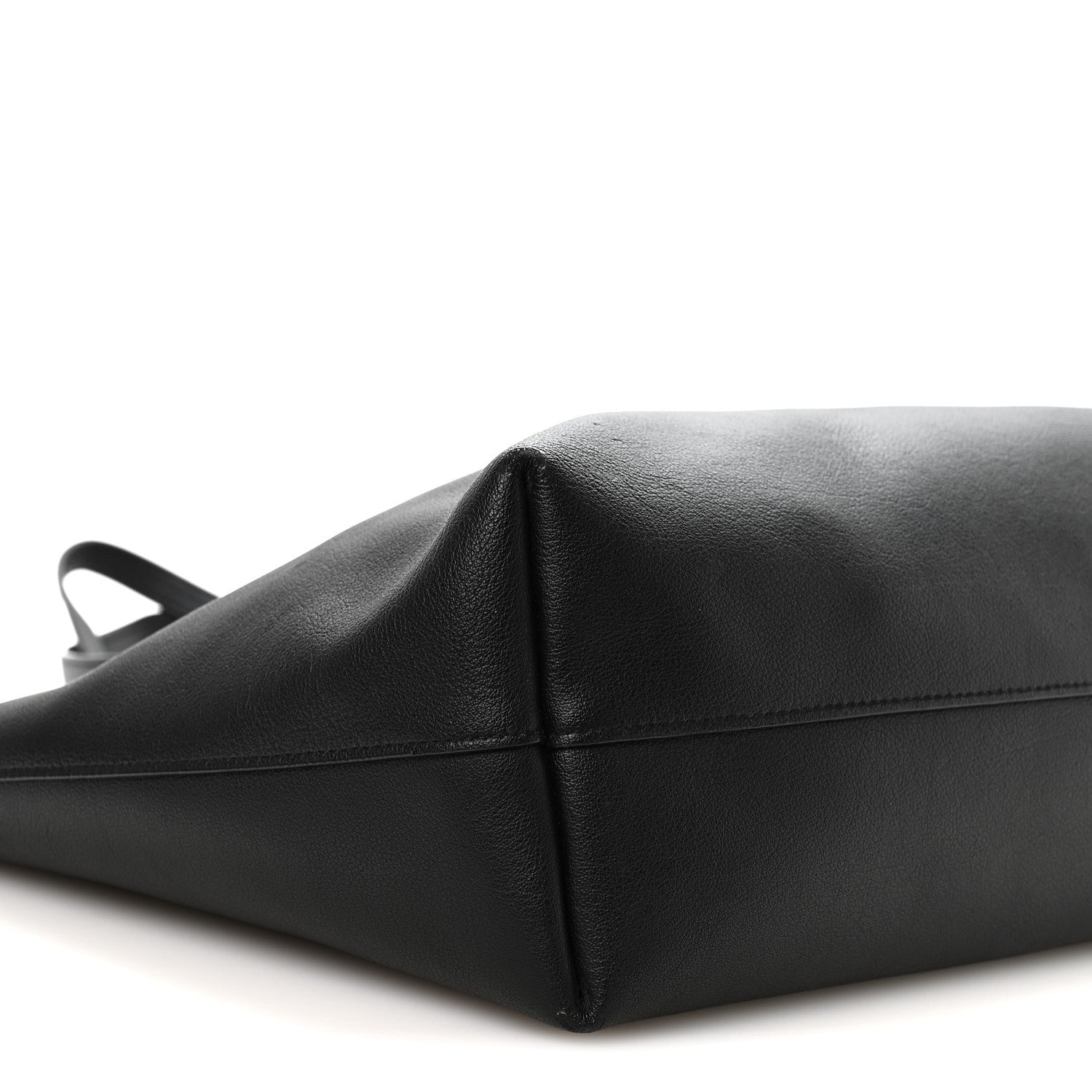 Calfskin Large Shopping Tote Black