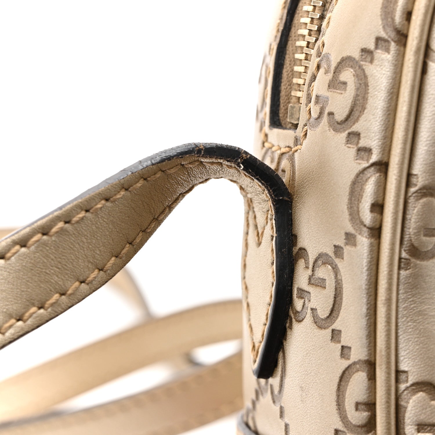 Guccissima Mini Bree Messenger Bag Gold