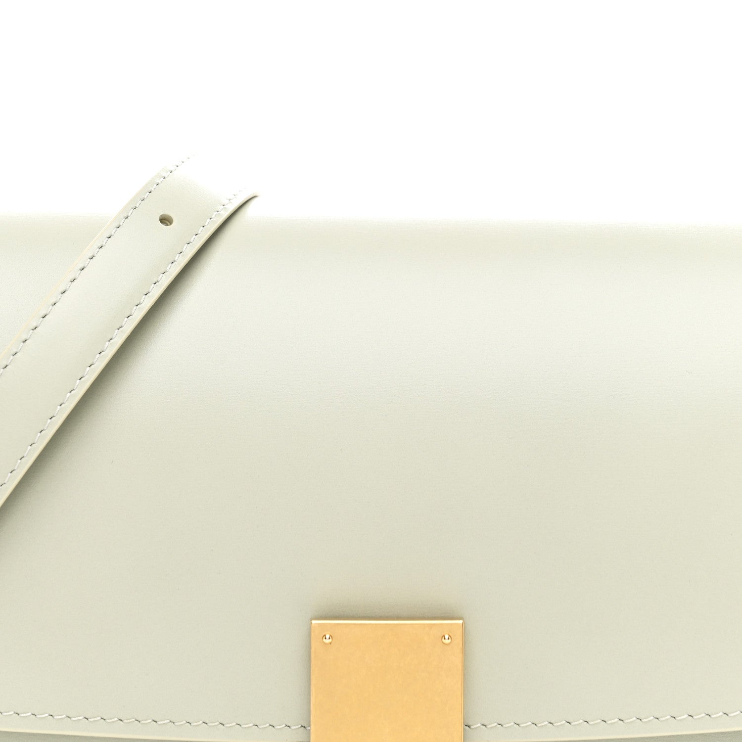 Box Calfskin Medium Classic Box Flap Bag Vert D'eau