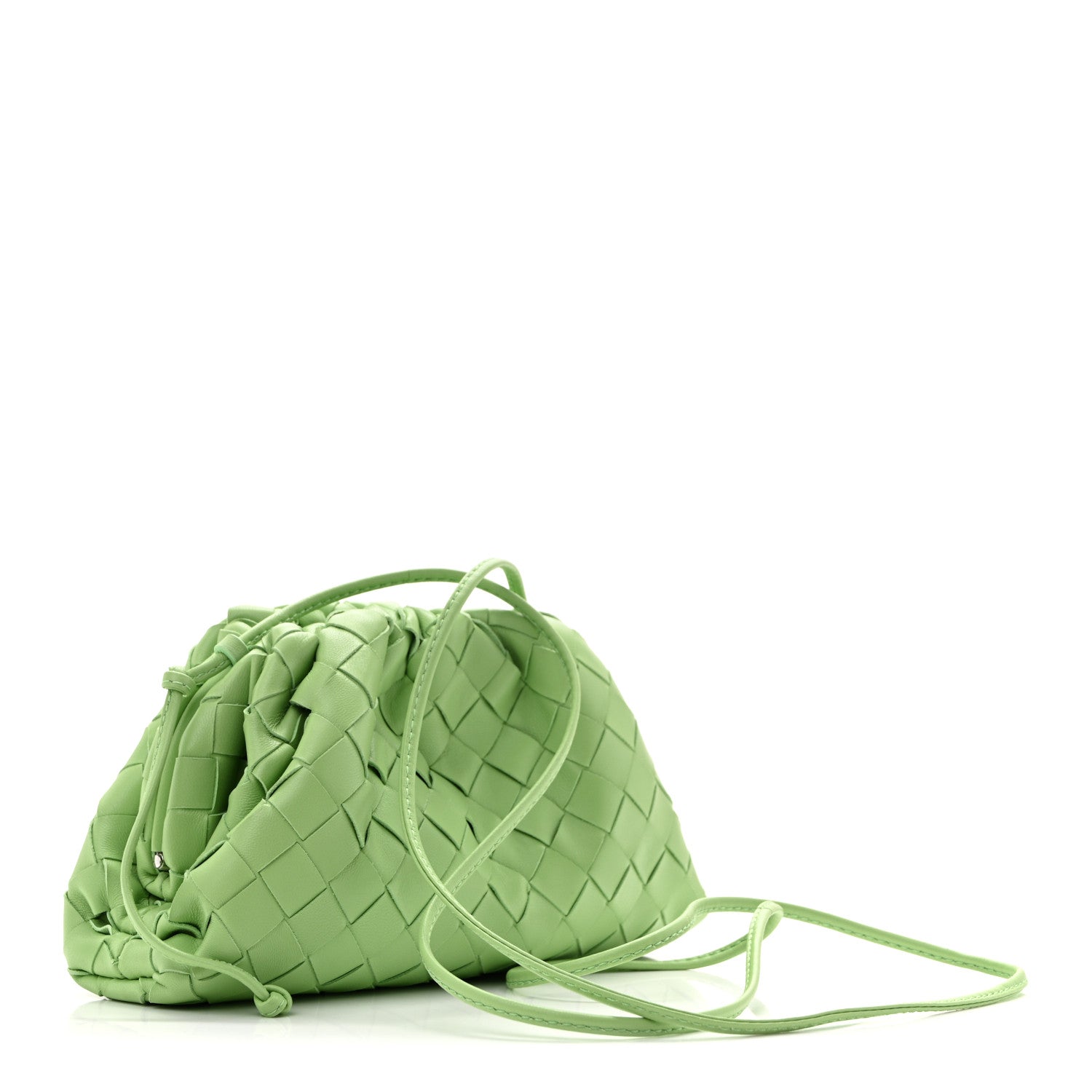 Nappa Intrecciato The Mini Pouch Pistachio