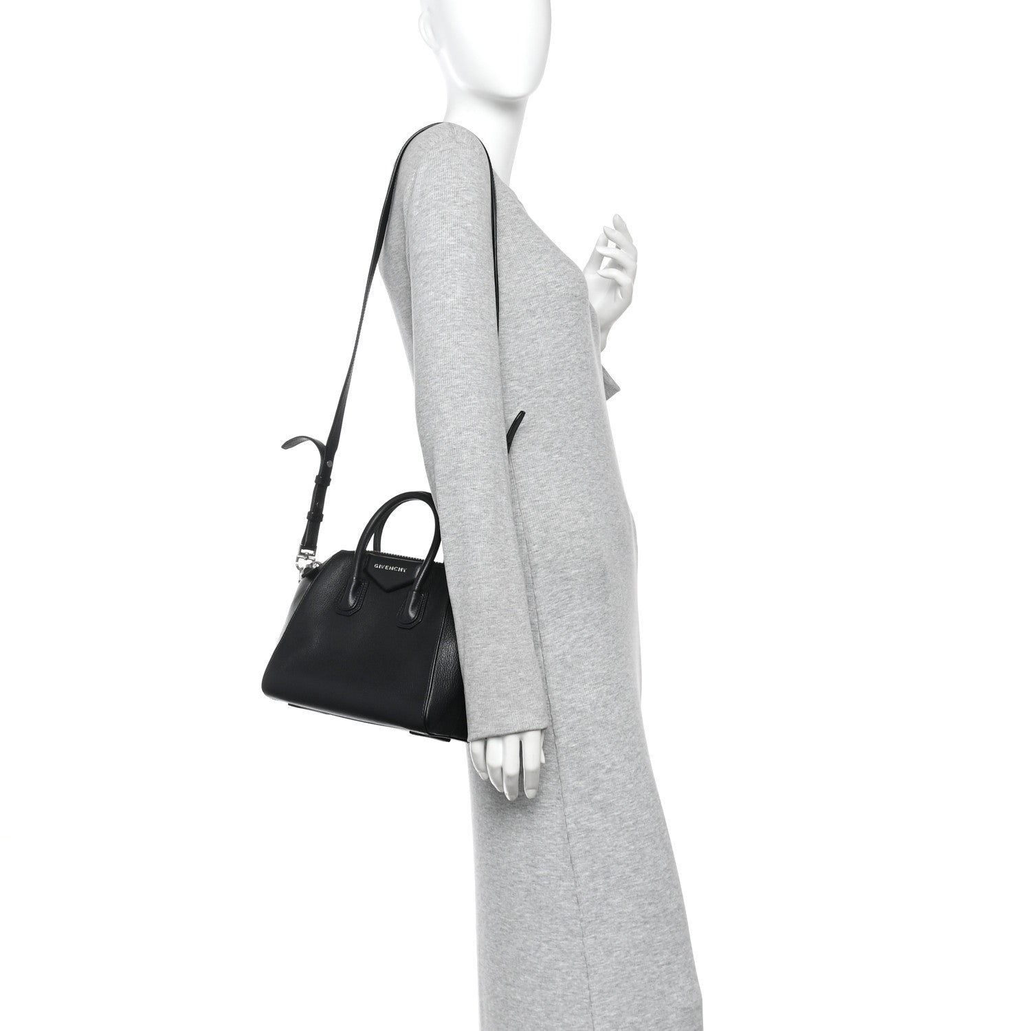 Sugar Goatskin Mini Antigona Black