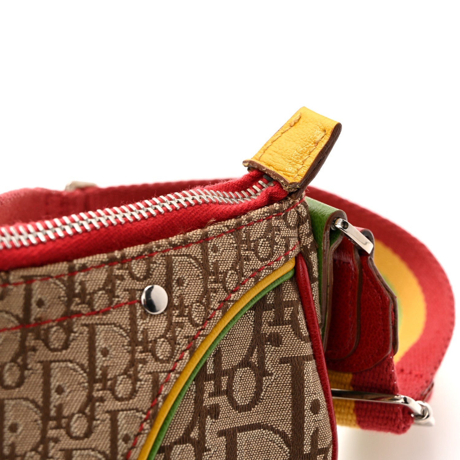 Monogram Rasta Saddle Pochette Beige