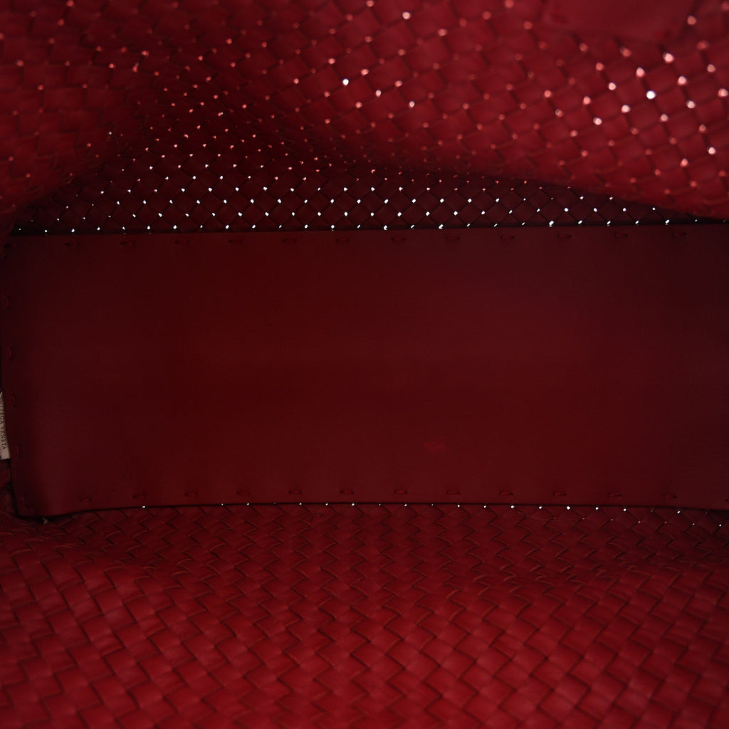 Lambskin Intreccio Medium Cabat Rust