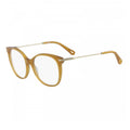 Chloe Eyeglasses Round Full Rim, Caramel Frame and Clear Demo Lenses Lens CE2721208