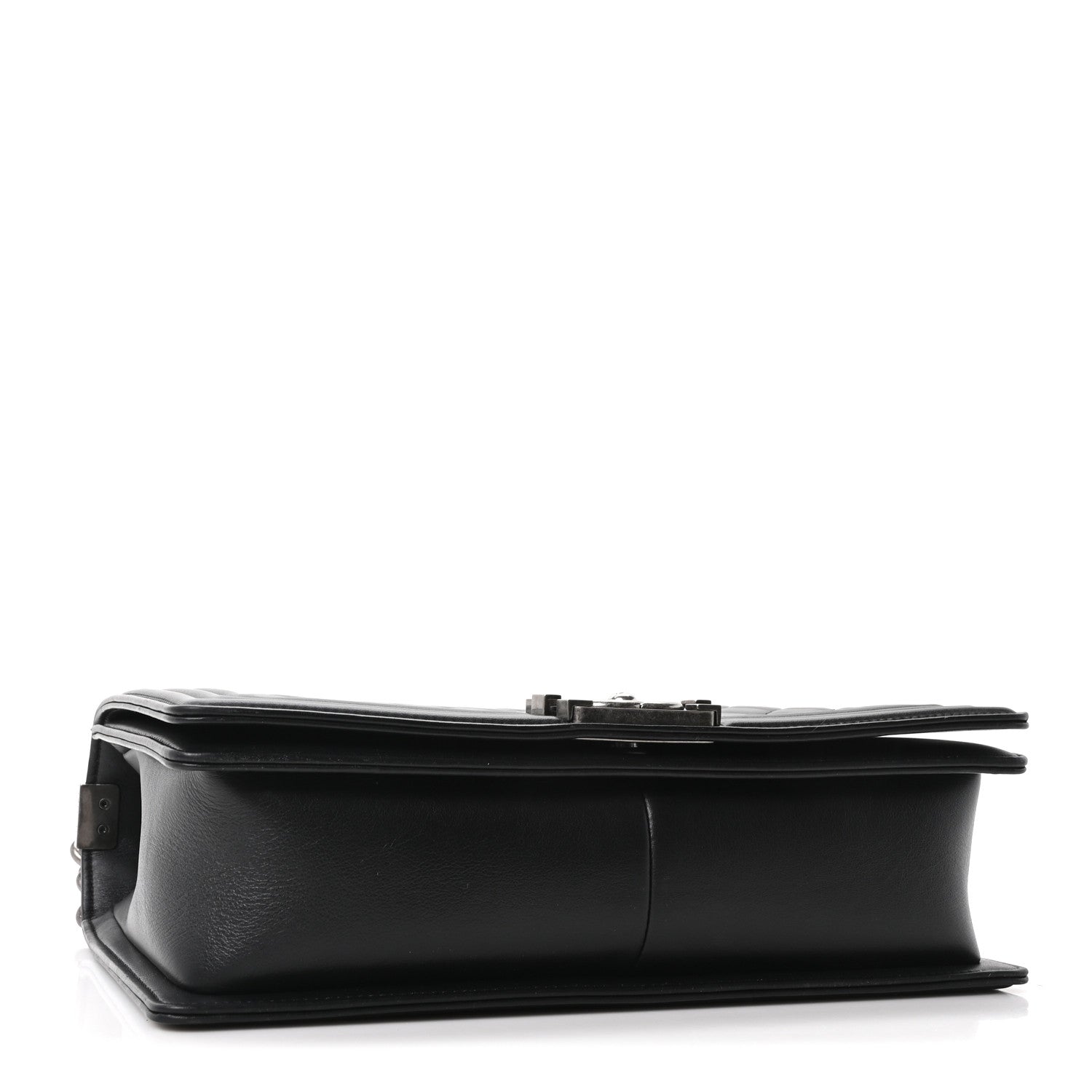 Calfskin Quilted New Medium Boy Flap Black