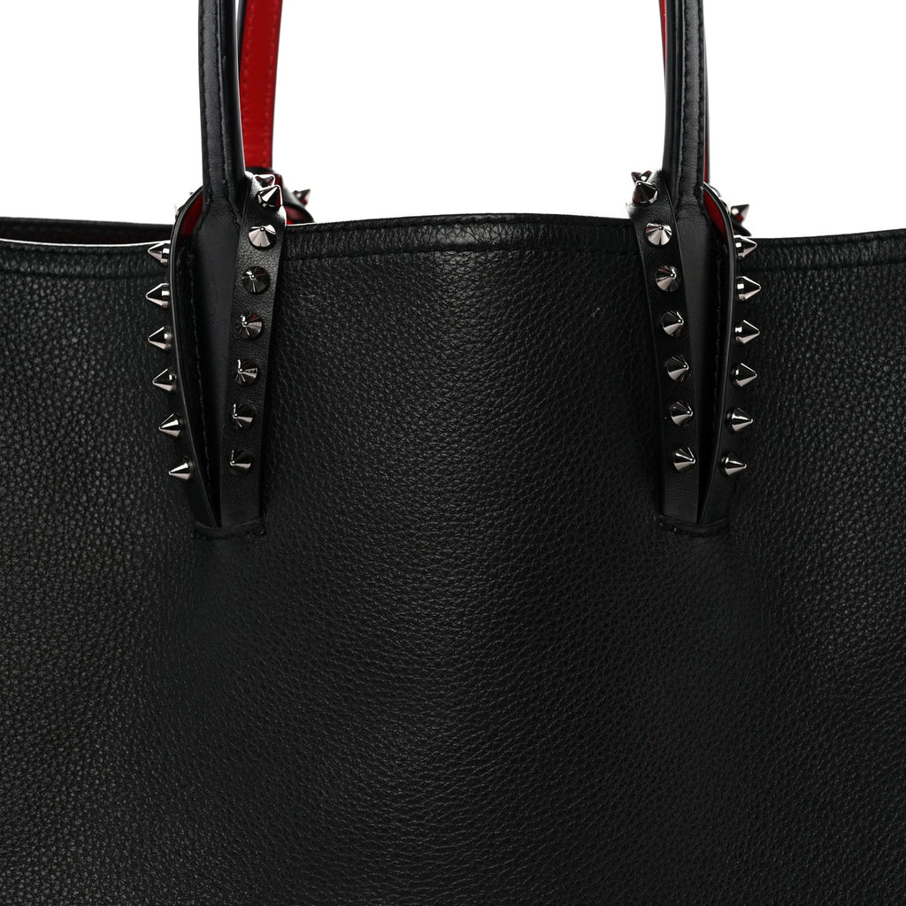 Calfskin Spikes East West Cabata Tote Black