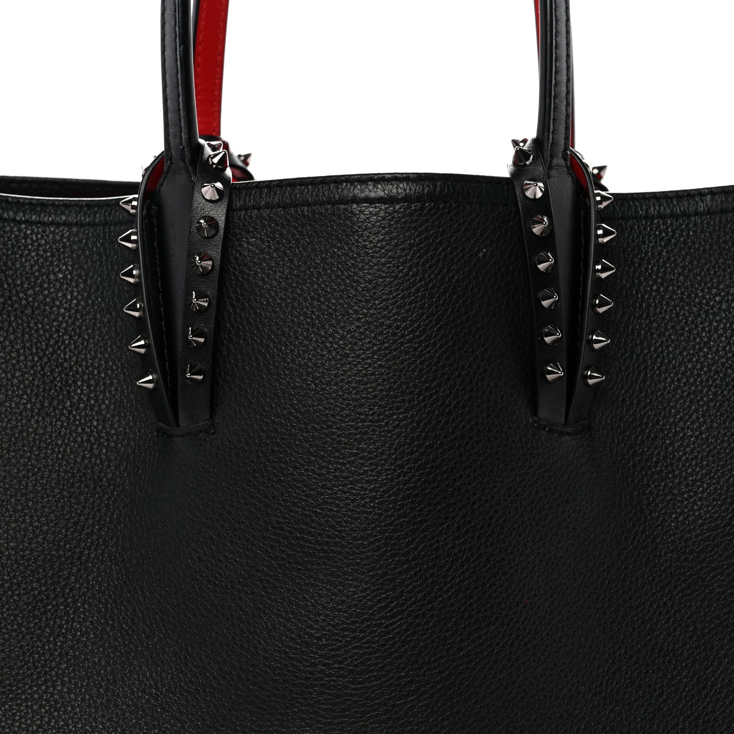 Calfskin Spikes East West Cabata Tote Black