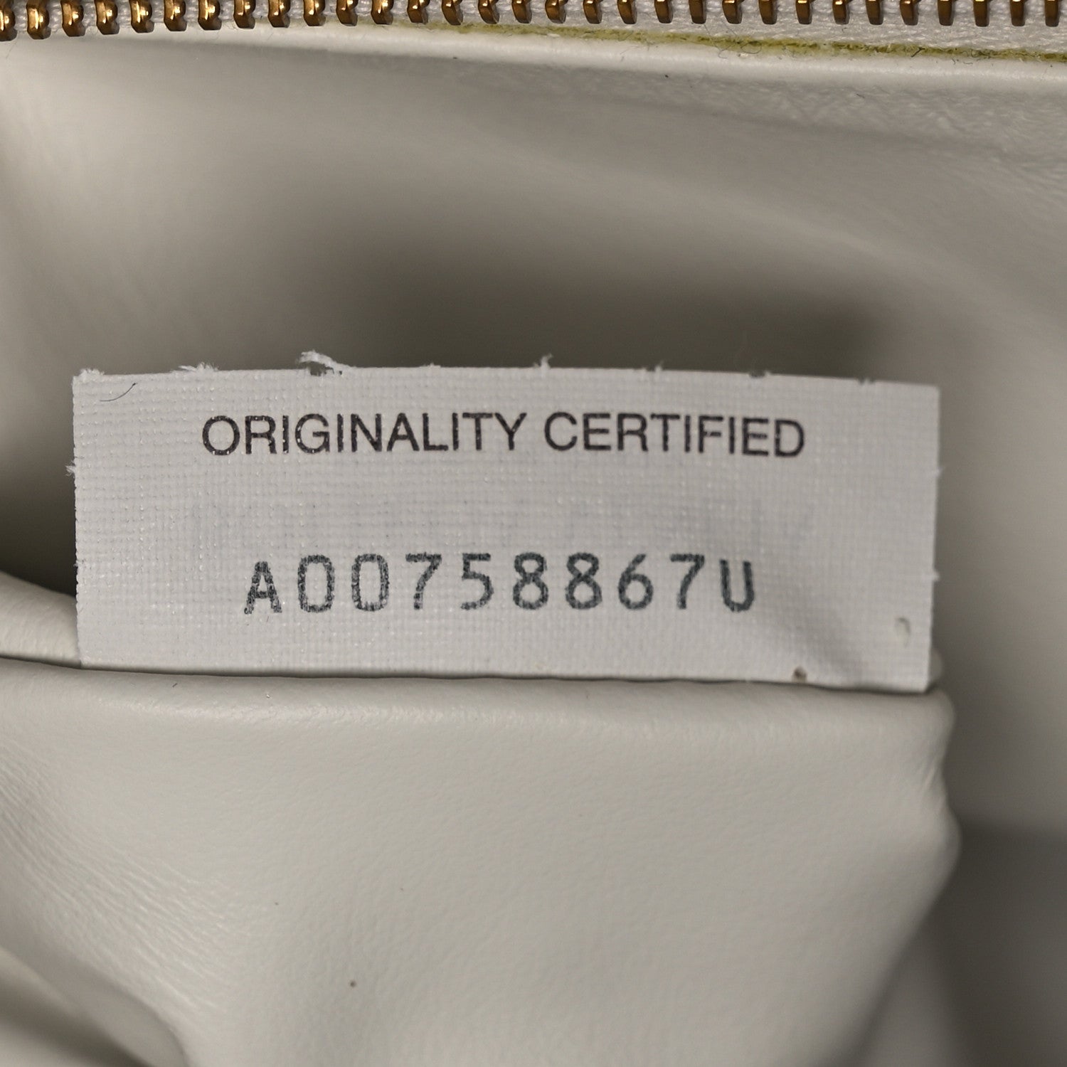 Calfskin Intrecciato Large Hop White