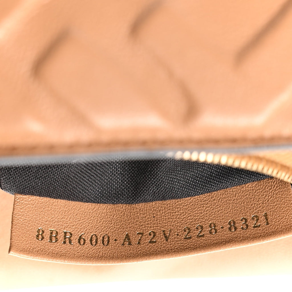 Nappa FF 1974 Embossed Baguette Miele Scuro