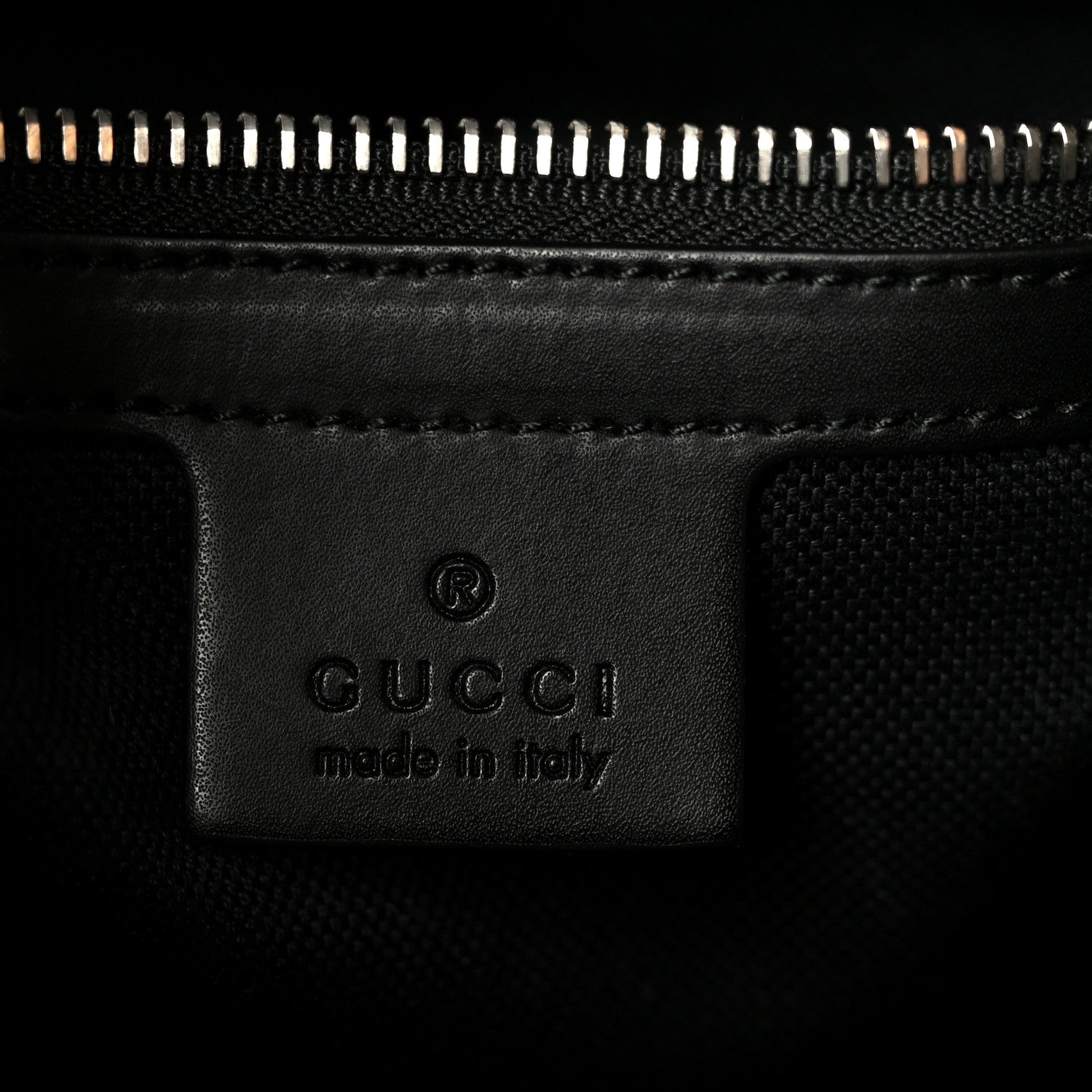 GG Supreme Monogram Appia Calfskin Web Flat Messenger Bag Black Grey Black Grey