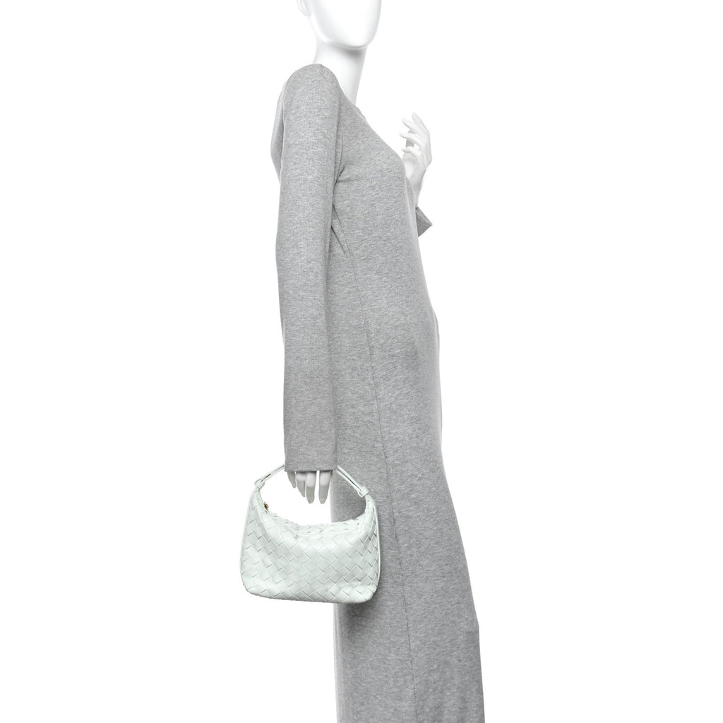 Calfskin Nappa Intrecciato Mini Wallace Glacier Muse