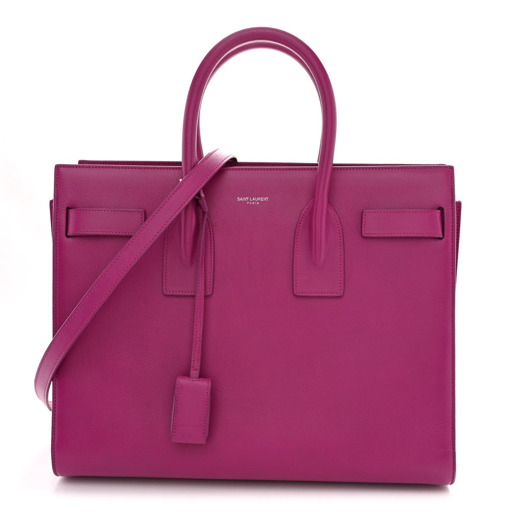 Calfskin Small Sac De Jour Electric Pink