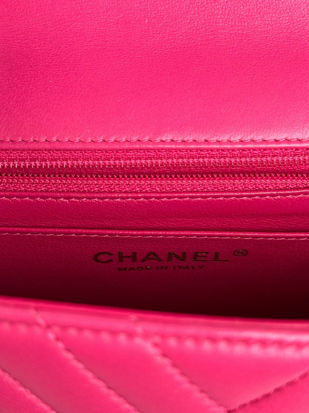 Chanel   Mini Square Classic Chevron Flap Bag