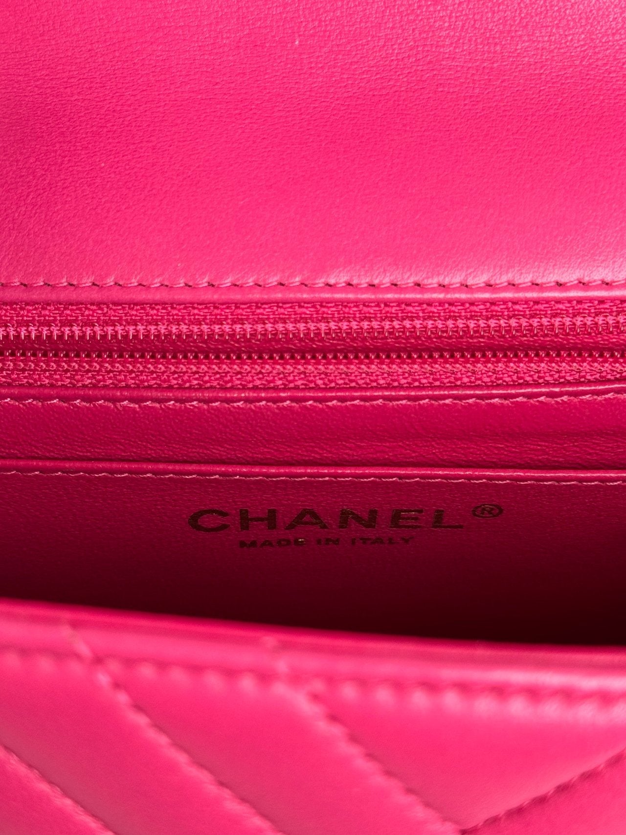 Chanel   Mini Square Classic Chevron Flap Bag