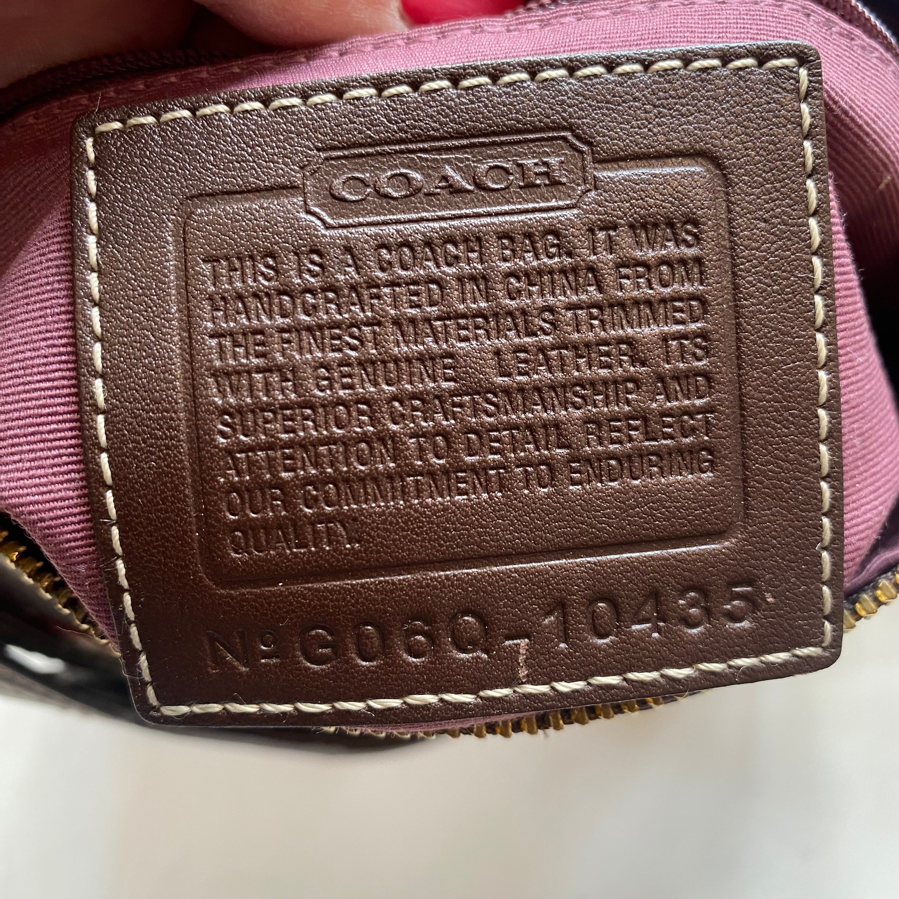 COACH Signature Patchwork Shoulder Bag/ Crossbody Bag
