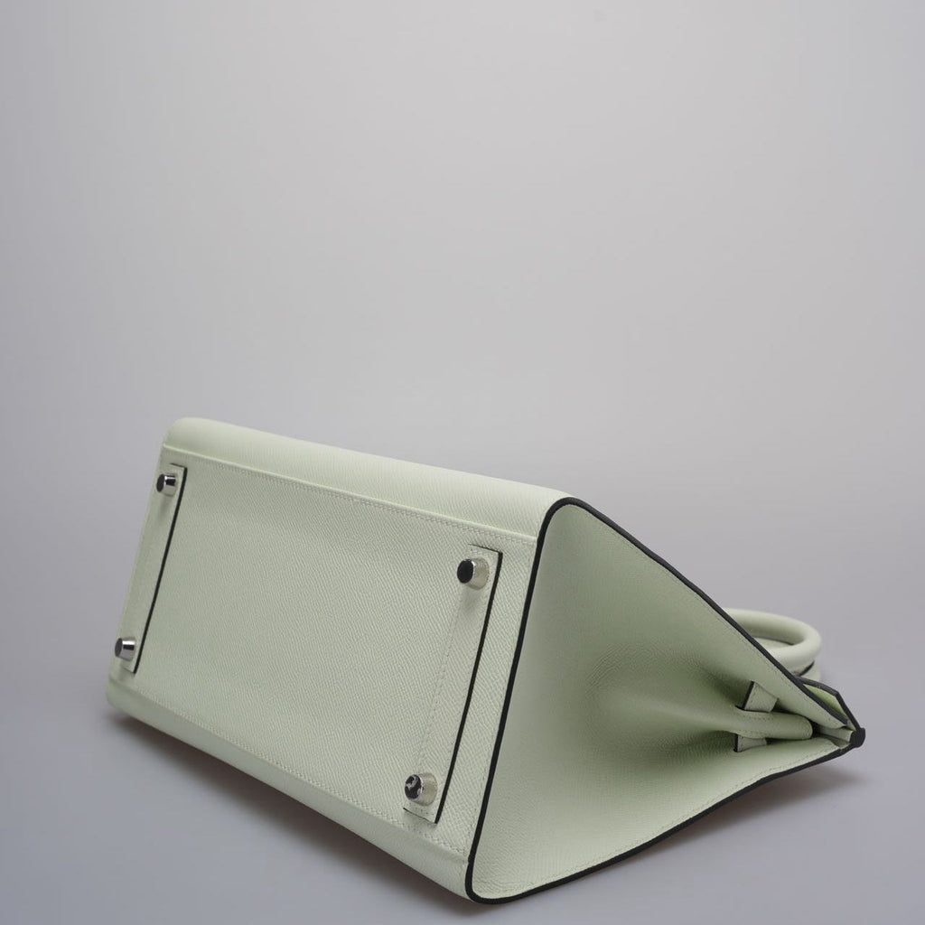 Part 1 Hermes Birkin Sellier 30 Bag In Vert Fizz Epsom Leather With Palladium Hardware from 2023