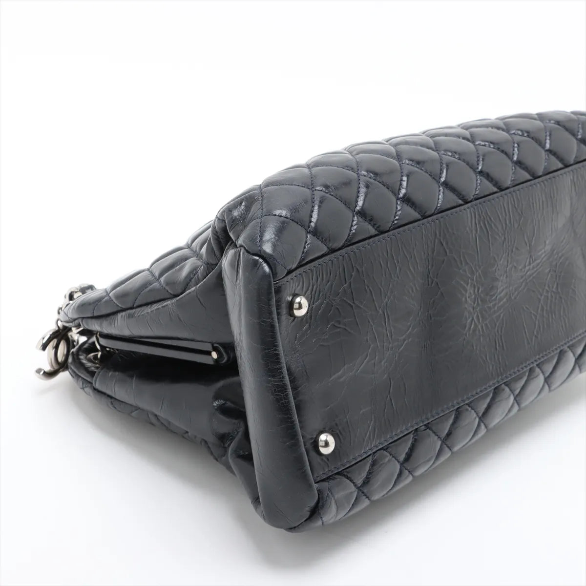 Chanel Mademoiselle Vintage Crinkled Calf Chain Shoulder Bag