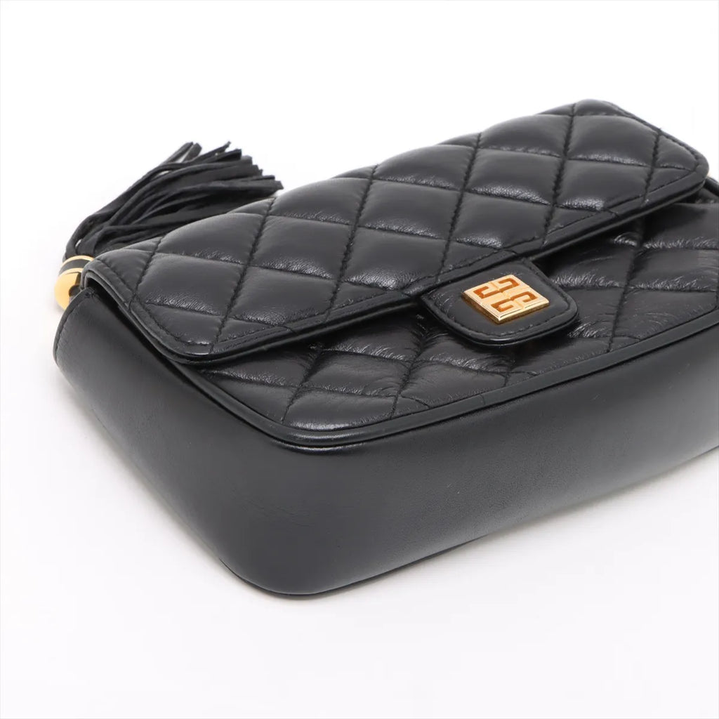 Givenchy Leather Chain Shoulder Bag Black