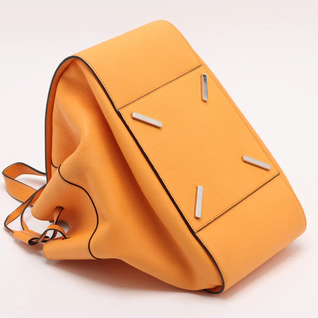 Loewe Hammock Drawstring Medium Leather Two-Way Shoulder Bag Orange