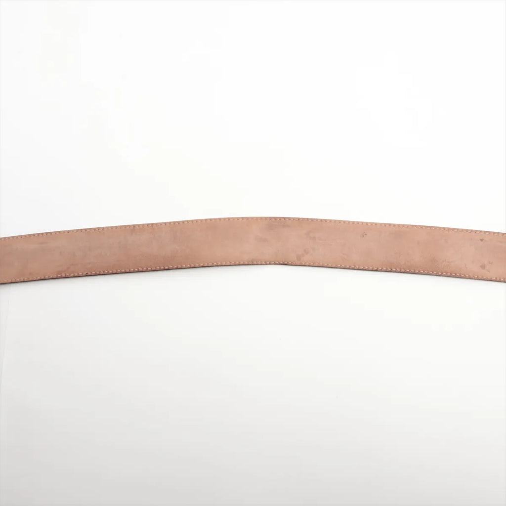 Gucci Interlocking GG Leather Belt Brown