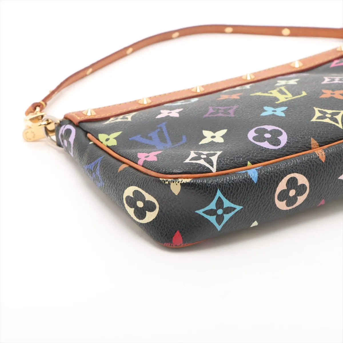Louis Vuitton Monogram Multicolor Pochette Accessories Black