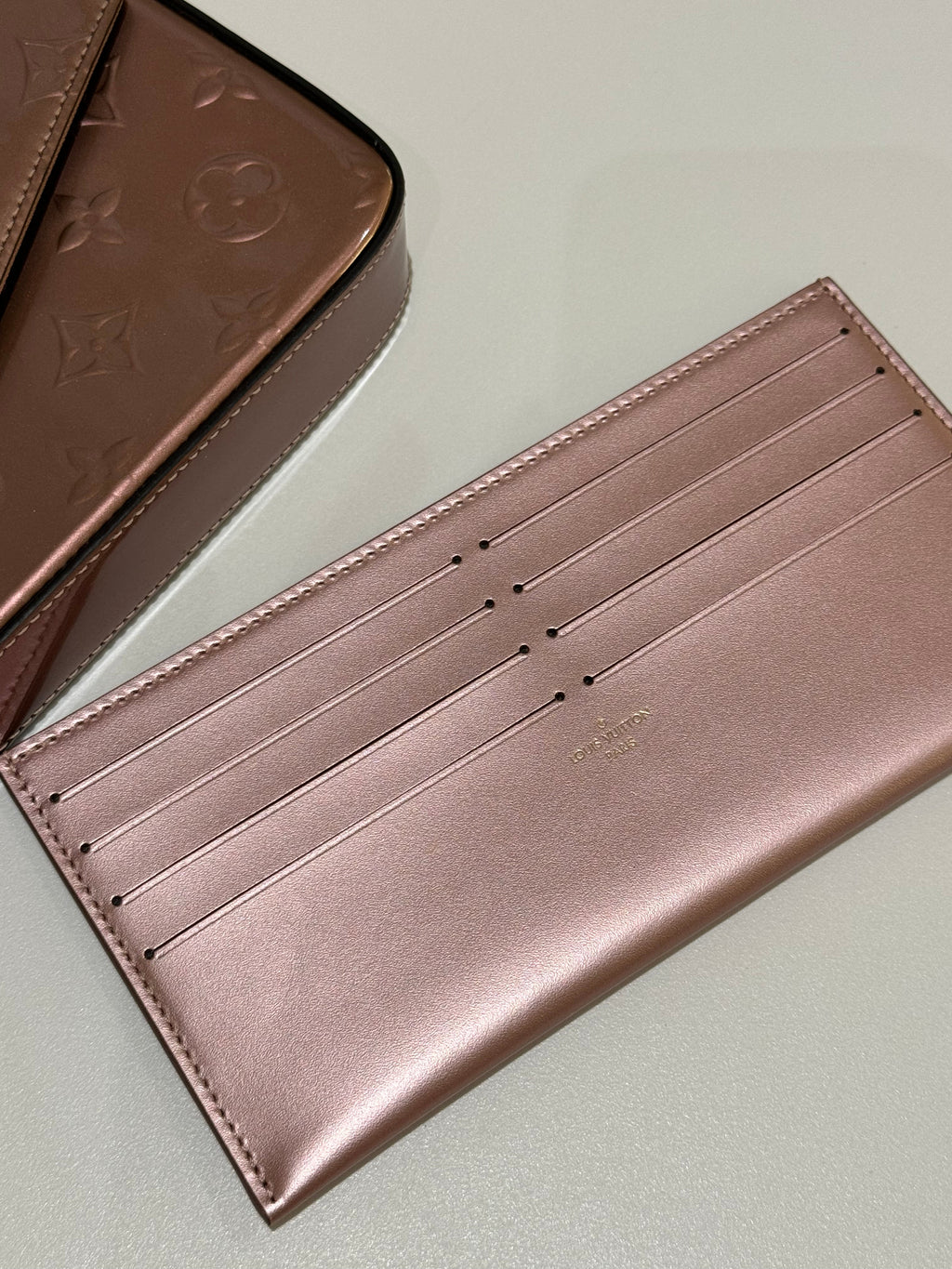 LOUIS VUITTON WALLET ON CHAIN PINK